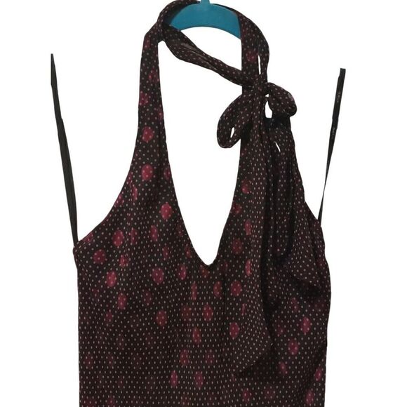 Vintage Bebe Silk Annalisa Halter Slip Dress Polka Dot Y2K | L | NWT Elle Woods - Picture 3 of 13
